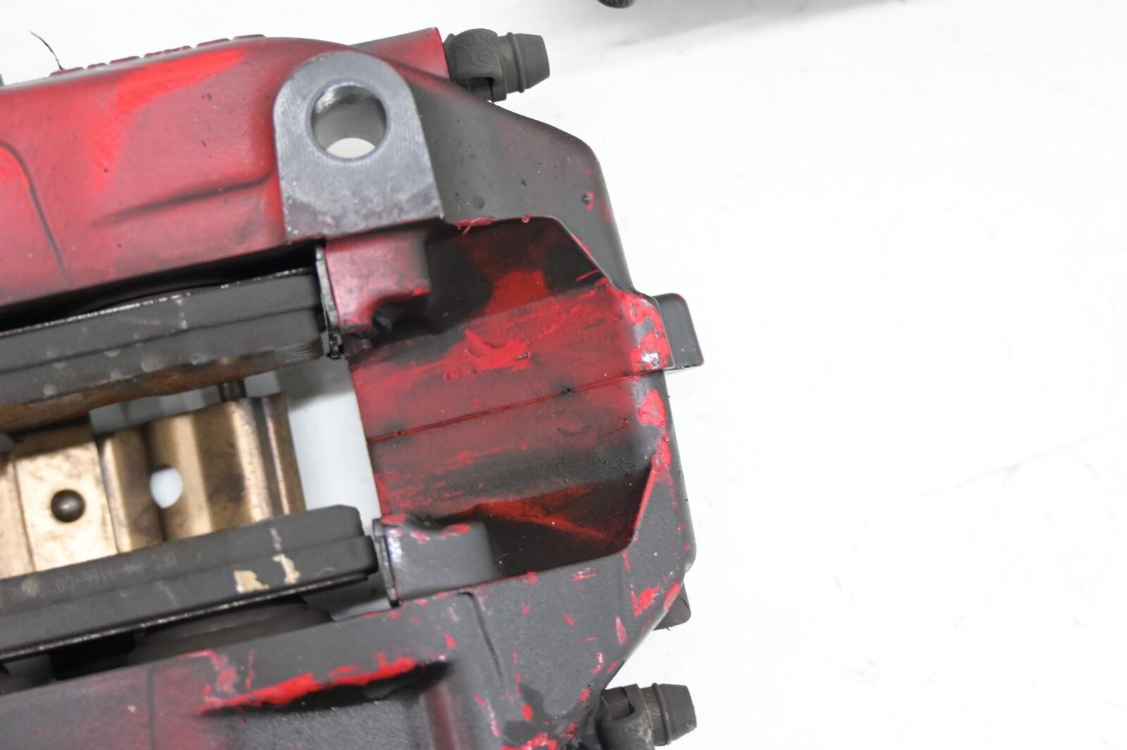 ⭐ 08-17 Maserati Granturismo Rear Brembo Brake Caliper Shoe Carrier Red Set Oem
