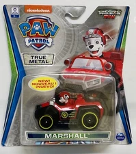 NIB Nicklelodeon Paw Patrol Mission Paw Marshall True Metal Car Toy Die Cast