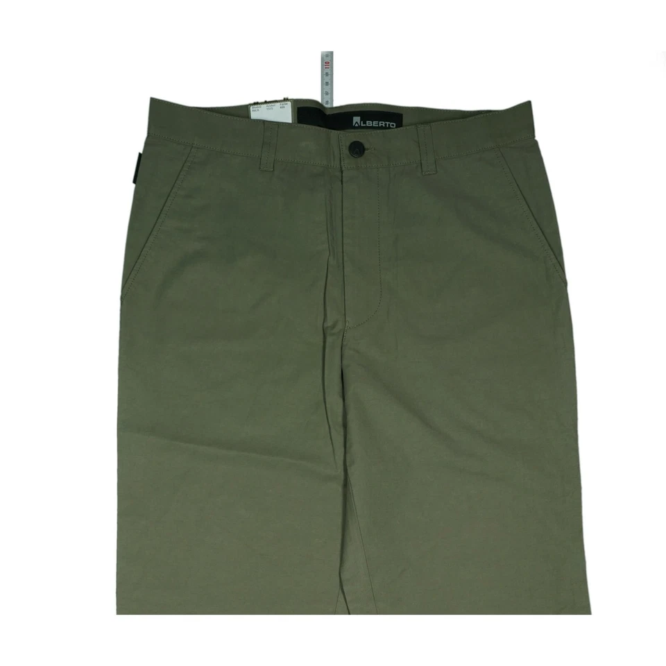 Pantalones ligeros Alberto Rick para hombre verano senderismo trekking talla 98 W33 L34 oliva Foto 2 de 4