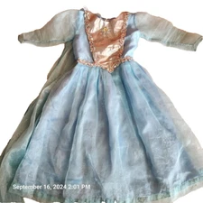 Halloween Costume Girls Frozen Handmade Dress Up Halloween Play Measure in Photo