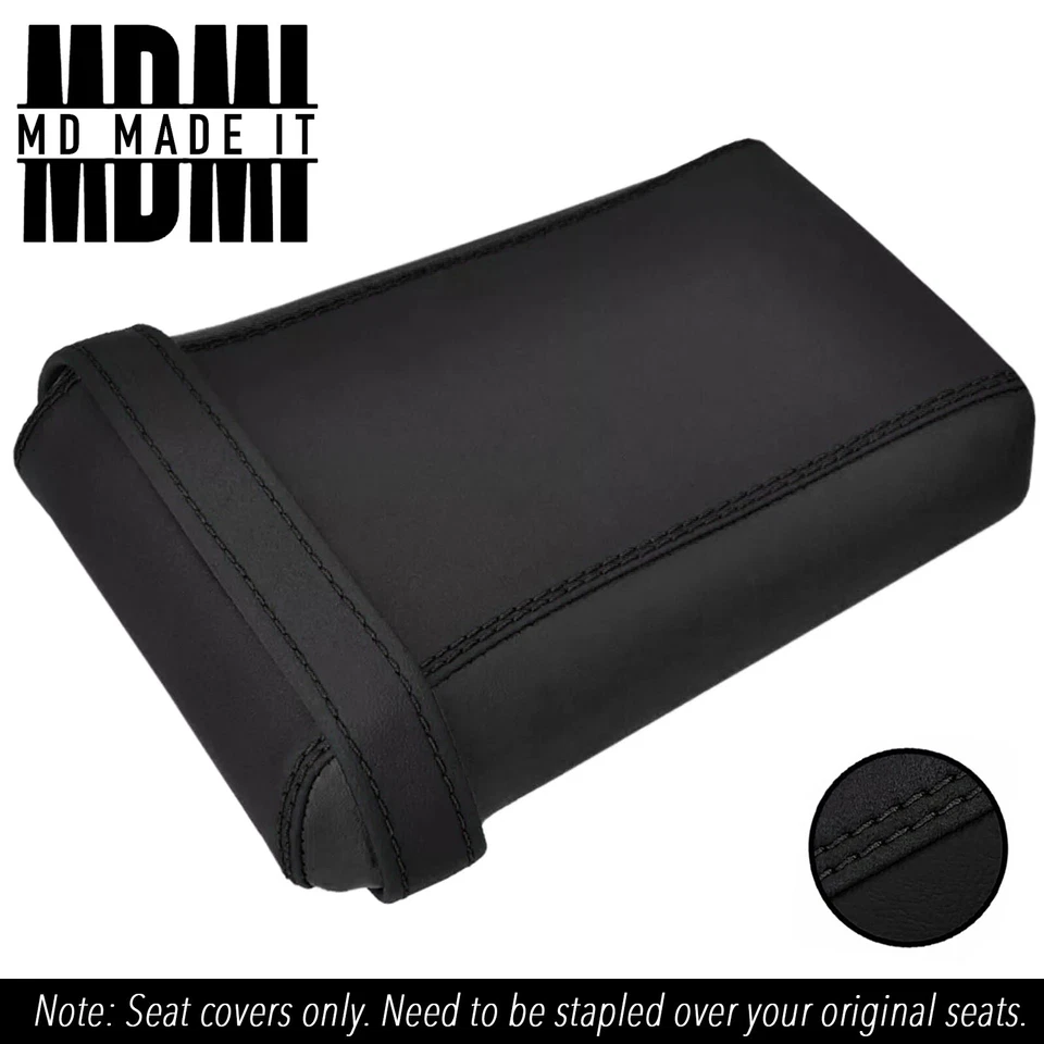 JUEGO FUNDA ASIENTO VINILO AGARRE PERSONALIZADO YAMAHA FZR 400 1WG DELANTERO TRASERO NEGRO Foto 3 de 4