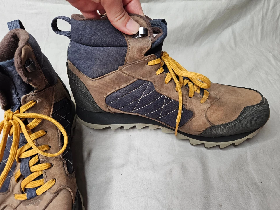 Merrell Alpine Zapatilla Mid Polar Botas Para Hombres 10.5 Impermeables Marrón Forrado de Vellón Foto 4 de 4
