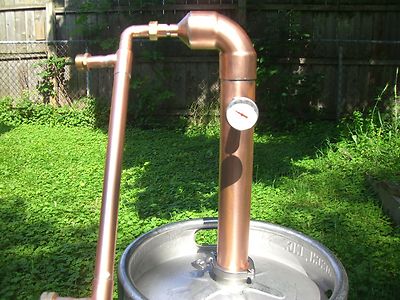 Keg Easy Beer Kit Copper 2'' inch Moonshine Pipe pot Still Distillation Column