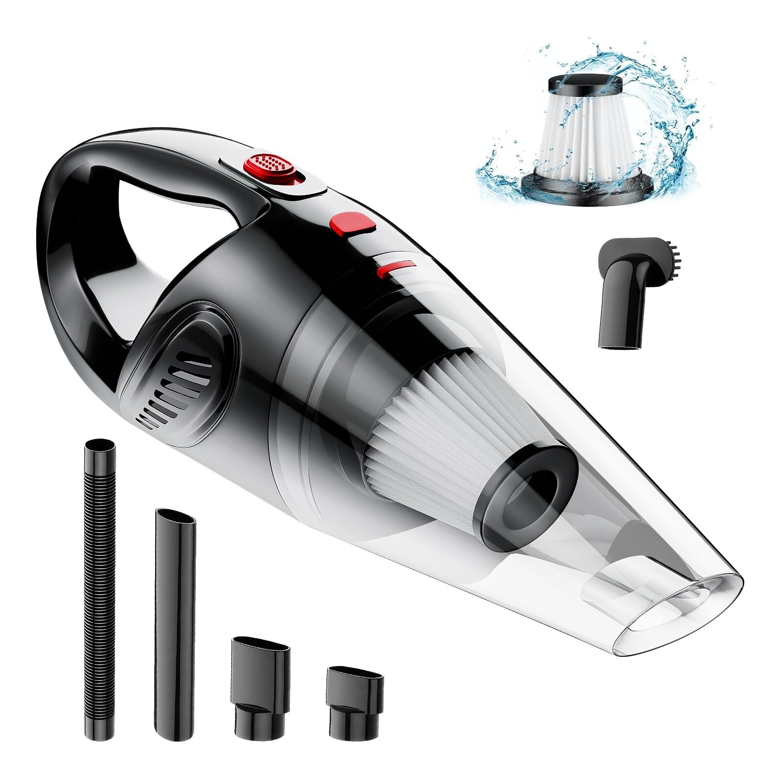 Hand Held Vacuum Cordless Rechargeable - Portable Vacuum Cleaner Mini Car Vac...