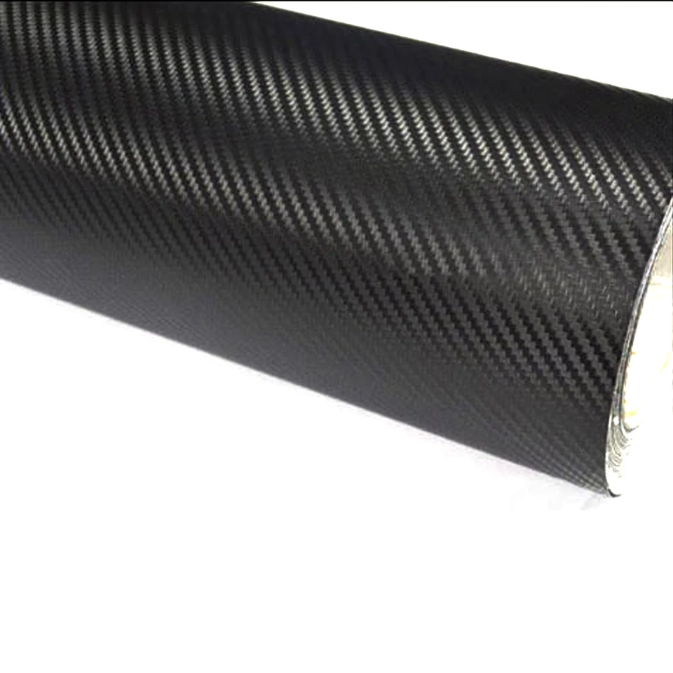 3D Car Interior Panel Black Carbon Fiber Vinyl Wrap DIY Sticker Accessories  - Image 4 of 4
