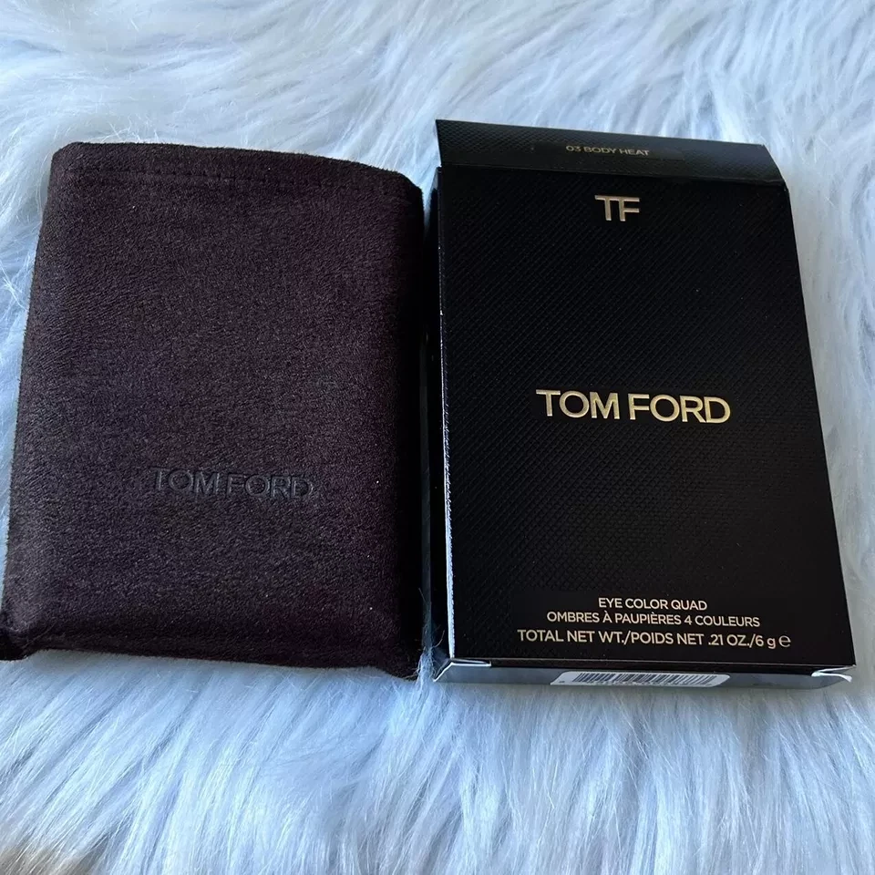 Nueva paleta de sombras de ojos TOM FORD color de ojos cuádruple ~ 03 calor corporal ~ tamaño completo 6 g/0,21 oz Foto 3 de 4