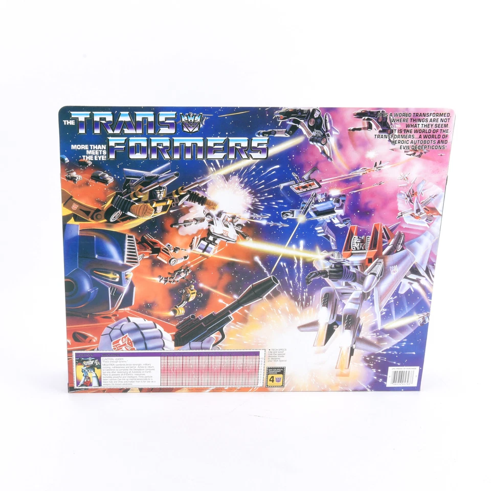 Transformers G1 Decepticon Leader Megatron Action Figure Toy Reissue K.0. Box - Image 3 of 4