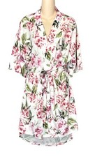 Show Me Your Mumu Brie Robe Garden of Blooms One Size Kimono Pink Floral Belted
