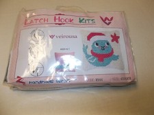 New Veirousa Latch Hook Kit Christmas Fish Pillow Kit 17x17"