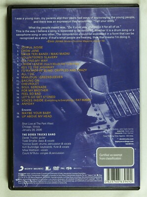 Songlines Live! by The Derek Trucks Band (Dvd, 2006) for