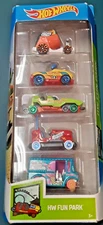 Hot Wheels 5 pack HW Fun Park 2019 Mattel Sealed