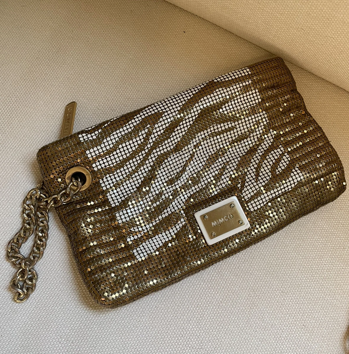 Mimco gold clutch hotsell