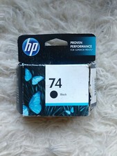 HP 74 Black Printer Ink Cartridge Expired Sealed Ink Open Box 2013