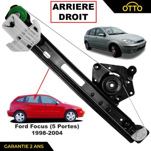 Mecanisme De LèVe Vitre Arriere Droit FüR Ford Focus 1.6 1.8 2.0 Tdci Di 16V-image