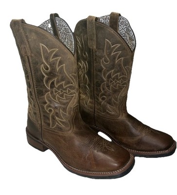 Laredo Anita Women s Cowboy Boots Brown Leather Western Size 11M Style 5602