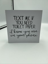 2 Pc Funny Bathroom Signs D79229