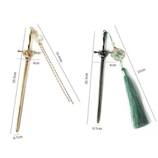 New Punk Metal Sword Hairpin Chinese Style Simple Hair Sticks For Women