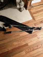 2X Hiking Poles BSA Walking Sticks Adjustable, Anti-shock Nylon Case, NEW!