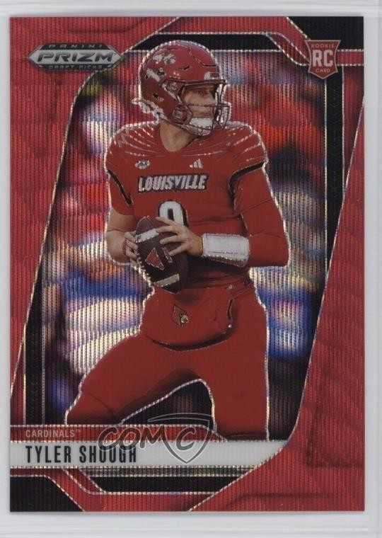 2025 Panini Prizm Draft Picks Ruby Wave Prizm Tyler Shough #49 1g37