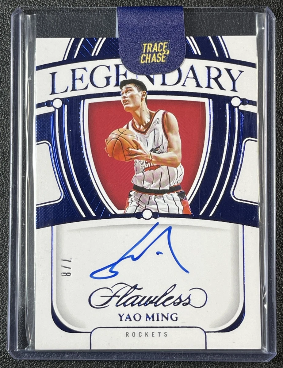 Panini Yao Ming Basketball Autographed Sports Trading Cards