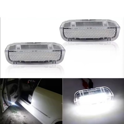 2x White No Error 18-LED Side Door Lights For VW Golf GTi EOS Jetta Passat CC