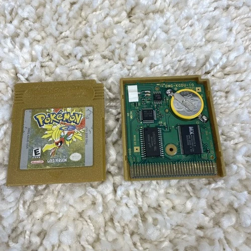Pokemon Gold Version (Nintendo Game Boy Color, 2000) GBC Authentic New Battery
