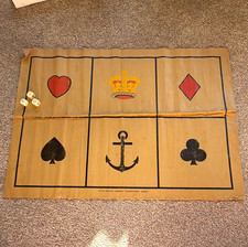 Vintage Crown and Anchor mat, a traditional dice game