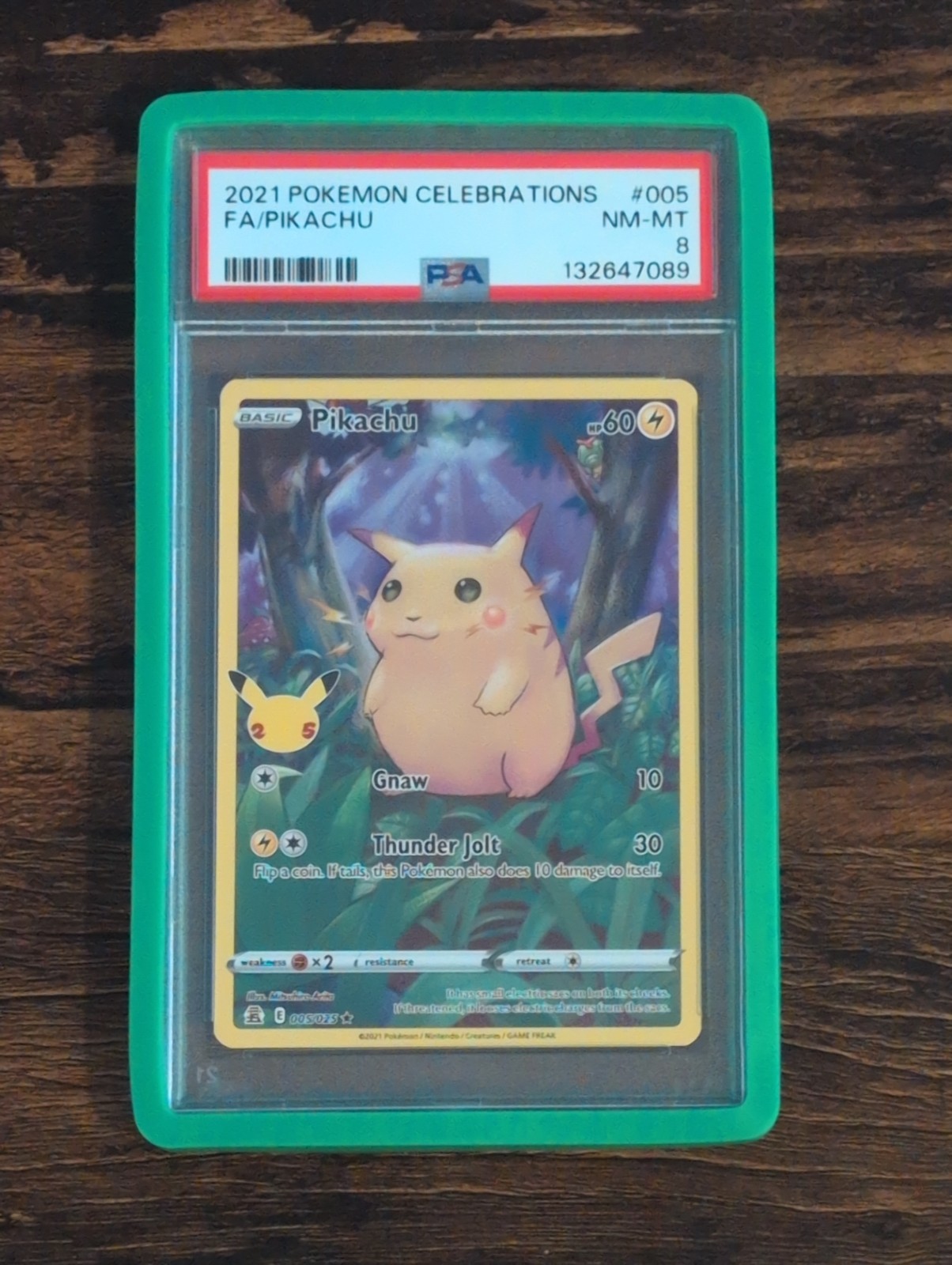 how rare is the 25th anniversary pikachu card _____'s (24) [Celebrations: style setup or your main portfolio PSA10] Pikachu 25th {001/028} [S8a/25th