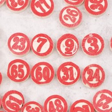 90pcs Deluxe Wooden Replacement Plates For Exciting Bingo Lotto Numbers Game