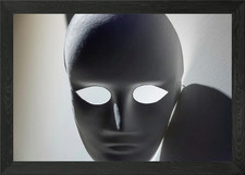 Mask disquieting shadows b Framed Wall Art Poster Canvas Print Picture
