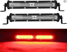 Ultra Slim Single Row Red Led Offroad Driving Fog Lights Bar Hunting Fishing Lig Ultra Slim Single Row Red Led Offroad Driving Fog Lights Bar Hunting Fishing Lig