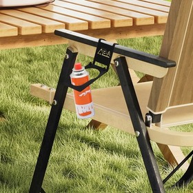 Soporte para bote de gas de hierro negro gancho de gas ligero para camping accesorio para exteriores
