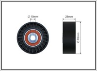 Caffaro 459-60 Umlenk-/FüHrungsrolle, Keilrippenriemen FüR CitroËN,Peugeot