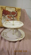 Vintage St Michael Marks & Spencer Harvest 2 Tier Sandwich Cake Stand - Boxed