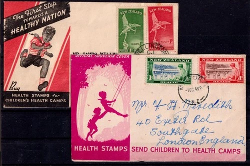 New Zealand Health Stamps. FDC / Cover's.  1947/48. Used. #304