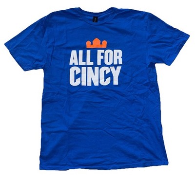 Gildan- FC Cincinnati FCC ALL FOR CINCY Men s Blue T-Shirt Sz Large L (Hoxworth)