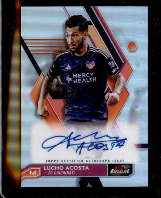 2023 Topps Finest MLS Auto Autograph Lucho Luciano Acosta #A-LA FC Cincinnati