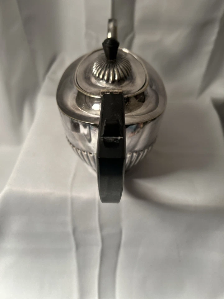 Антикварный кофейник EPNS сделано в Шеффилде, Англия — черная ручка - Изображение 3 из 4