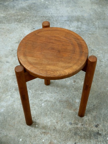 Pair of 1960s stools Ilmari Tapiovaara, 1950s vintage midcentury modernist - Picture 5 of 9