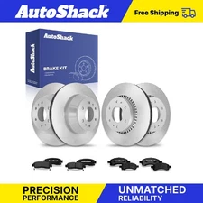 Front Rear Brake Rotors Ceramic Pads for GMC Envoy Saab 9-7x Buick Rainier