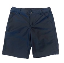 Carhartt Women  s Rugged Original Fit Mid Rise 9  Utility Shorts Dark Gray Sz 8
