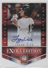 2012 Elite Extra Edition Aspirations Die-Cut Signatures /100 Logan Vick Auto 0f3
