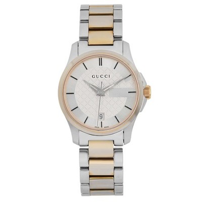 GUCCI SILVER GOLD SS WOMAN’S WRIST WATCH Vintage Gucci Ladies Watch, Gold Plated Stainless Steel  main image 3