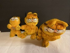 Vintage Garfield 1981 Plush Lot of 3