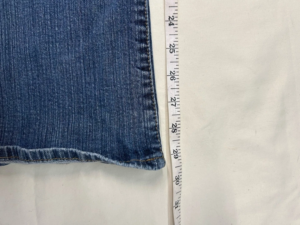 Pantalones de mezclilla para mujer Common Genes azules acampanados, talla 12. 1S Foto 4 de 4