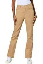 DG2 by Diane Gilman Virtual Stretch Denim Straight-Leg Jean Sand