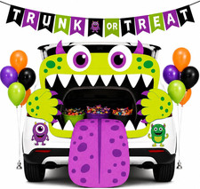 Halloween Monster Trunk or Treat Car Decorations Kit for SUV, Monster Cutouts, T