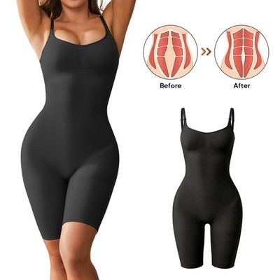 Women's Full Body Shaper No Show Slimming Firm Tummy Control Shapewear Bodysuit