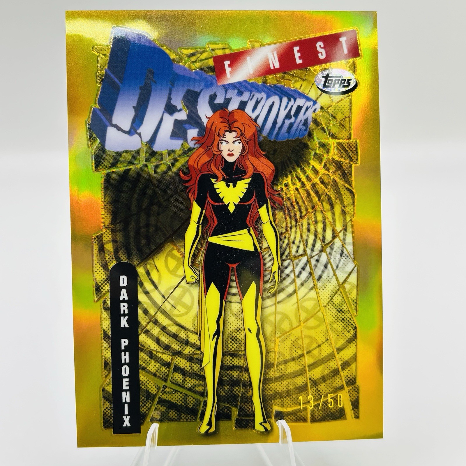 2025 Topps Finest X-Men 97 Dark Phoenix True Gold Destroyer #87 Jean Grey /50