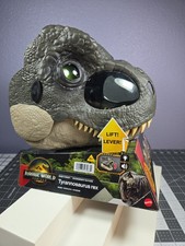 Jurassic World Rebirth T-Rex Rage N Roar Mask with LED Light up Eyes Feature